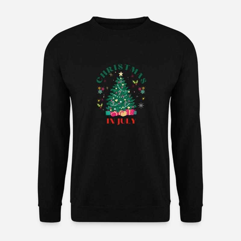 Weihnachten im Juli, Weihnachten, Weihnachtsbaum - Unisex Pullover - Schwarz
