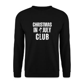 Noël en juillet, Club de Noël - Sweat-shirt Unisexe - noir - Devant - Alina (178cm) & Michal (187cm)