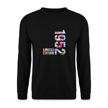 18 JAHRE 18. GEBURTSTAG LIMITED EDITION 1952 - Unisex Pullover - Schwarz - Vorne - Alina (178cm) & Michal (187cm)
