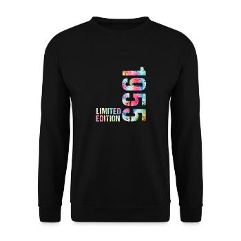 18 JAHRE 18. GEBURTSTAG LIMITED EDITION 1955 - Unisex Pullover - Schwarz - Vorne - Alina (178cm) & Michal (187cm)