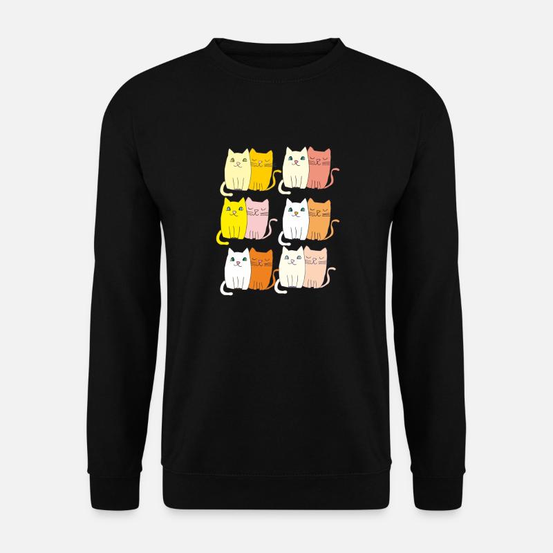 katzen lustig - Unisex Pullover - Schwarz