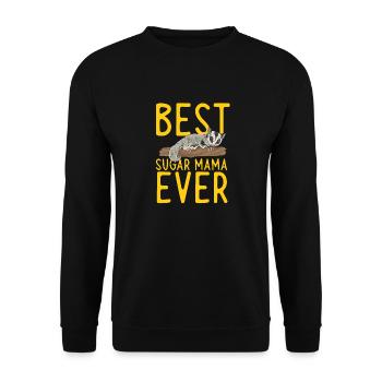 Short-headed glider Sugar Glider - Unisex Sweatshirt - black - Front - Alina (178cm) & Michal (187cm)
