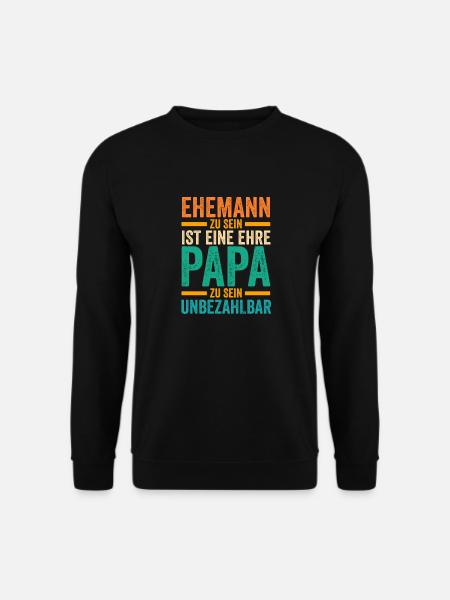 Ehemann Vater Papa - Unisex Pullover - Schwarz