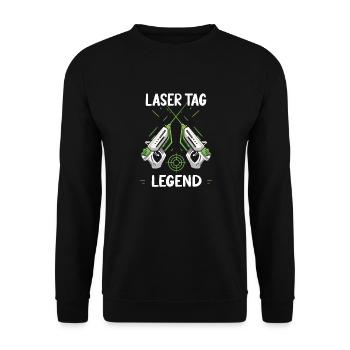 Meilleur jeu Laser Tag Boy Party Indoor Lasertag Game Play - Sweat-shirt Unisexe - noir - Devant - Alina (178cm) & Michal (187cm)