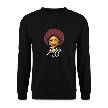 Tout ce jazz, Vienne, la Nouvelle-Orléans ou n’importe quoi d’autre - Sweat-shirt Unisexe - noir - Devant - Alina (178cm) & Michal (187cm)