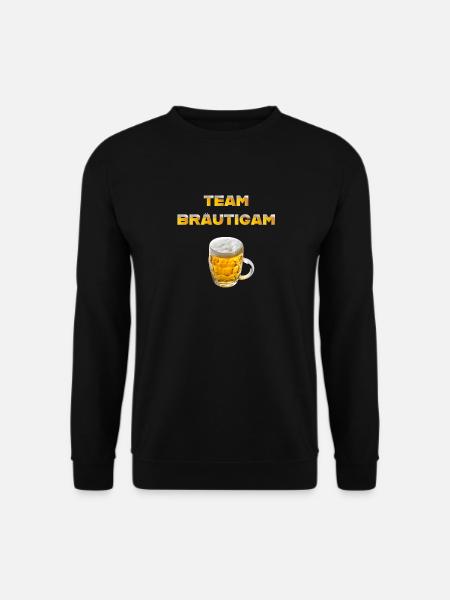 Team Bräutigam mit Bierkrug - Unisex Pullover - Schwarz