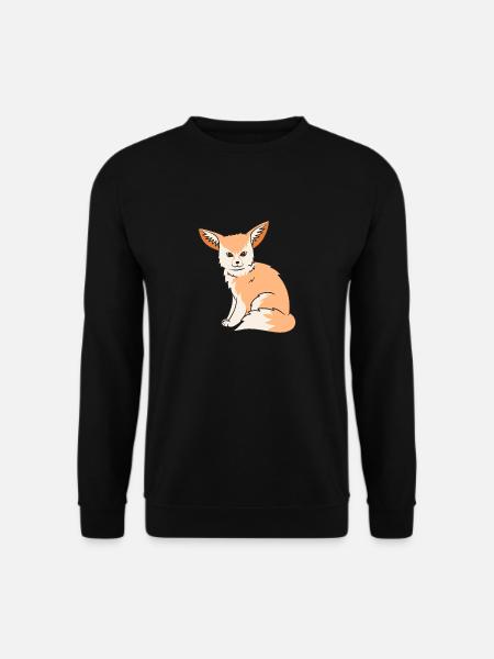 Fennek Fuchs Fennec Fox Wüstenfuchs - Unisex Pullover - Schwarz