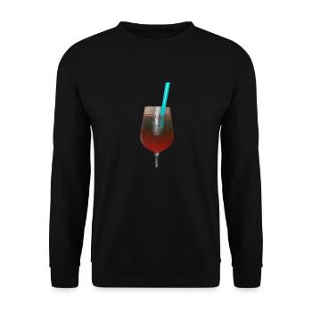 Cocktail - Unisex Sweatshirt - black - Front - Alina (178cm) & Michal (187cm)