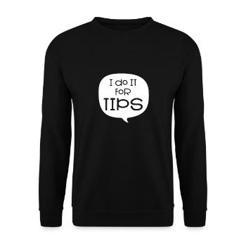Diner Bar Waitress Waiter - Unisex Sweatshirt - black - Front - Alina (178cm) & Michal (187cm)