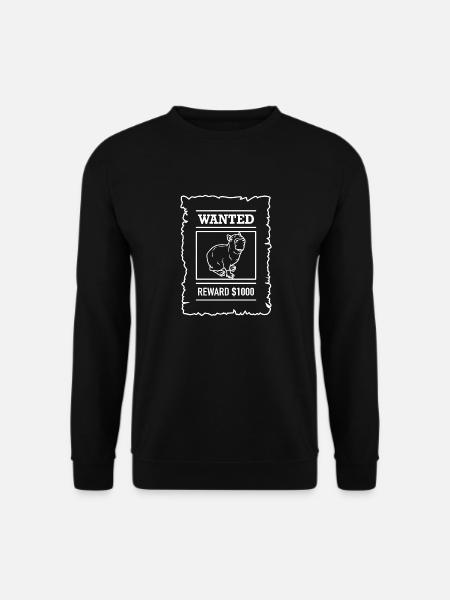 Capybara-Verbrecher gesucht - Unisex Pullover - Schwarz