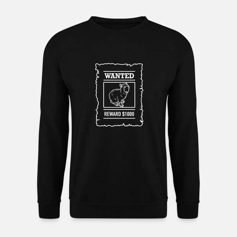 Capybara criminal wanted - Unisex Sweatshirt - black
