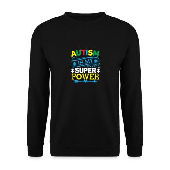 Autism Awareness Acceptance Choose Kindness - Unisex Sweatshirt - black - Front - Alina (178cm) & Michal (187cm)