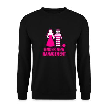 Bachelor party rumbling bachelor party - Unisex Sweatshirt - black - Front - Alina (178cm) & Michal (187cm)