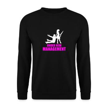 Bachelor party rumbling bachelor party - Unisex Sweatshirt - black - Front - Alina (178cm) & Michal (187cm)