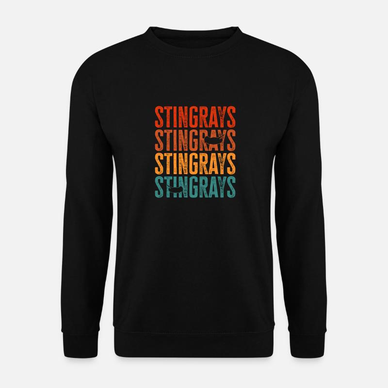 Stachelrochen Mantarochen Ozean Rochen - Unisex Pullover - Schwarz