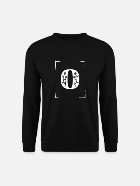 letter O initial - Unisex Sweatshirt - black