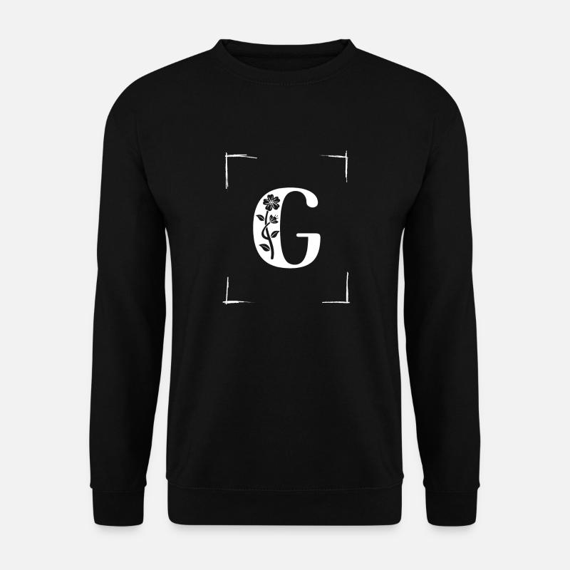 letter G initial - Unisex Sweatshirt - black