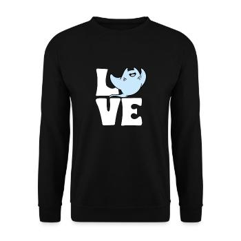 Raies pastenagues, raies manta, raies océaniques, raies - Sweat-shirt Unisexe - noir - Devant - Alina (178cm) & Michal (187cm)