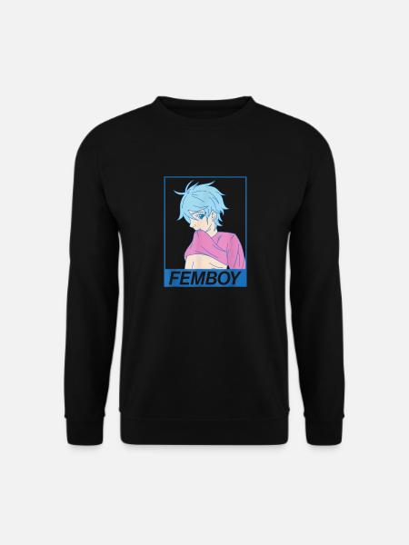 Anime Gay Boy Yaoi Design pour un femboy - Sweat-shirt Unisexe - noir