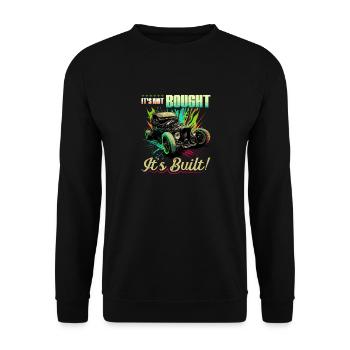 Hot Rod, ce n’est pas acheté son rat construit et muscle car - Sweat-shirt Unisexe - noir - Devant - Alina (178cm) & Michal (187cm)