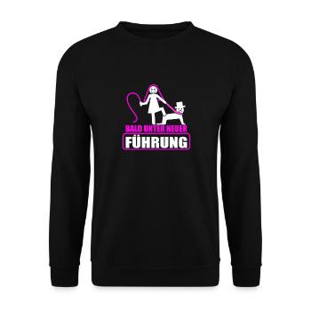 Junggesellenabschied Poltern Polterabend JGA - Unisex Pullover - Schwarz - Vorne - Alina (178cm) & Michal (187cm)