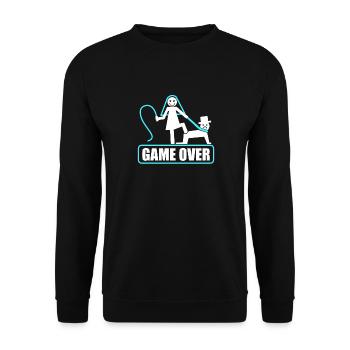 Bachelor party rumbling bachelor party - Unisex Sweatshirt - black - Front - Alina (178cm) & Michal (187cm)