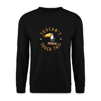 Toucan Bird Rainforest - Unisex Sweatshirt - black - Front - Alina (178cm) & Michal (187cm)