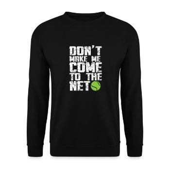 Lass mich nicht ins Netz kommen... - Unisex Pullover - Schwarz - Vorne - Alina (178cm) & Michal (187cm)