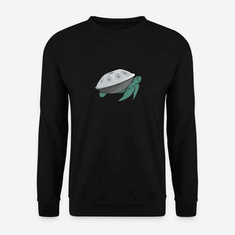 Play Handpan Turtle Handpan - Unisex Sweatshirt - black