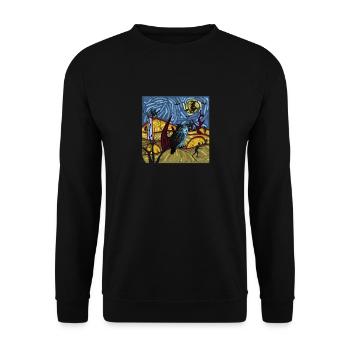 Owl Lover Spooky Night Spooky Halloween - Sweat-shirt Unisexe - noir - Devant - Alina (178cm) & Michal (187cm)