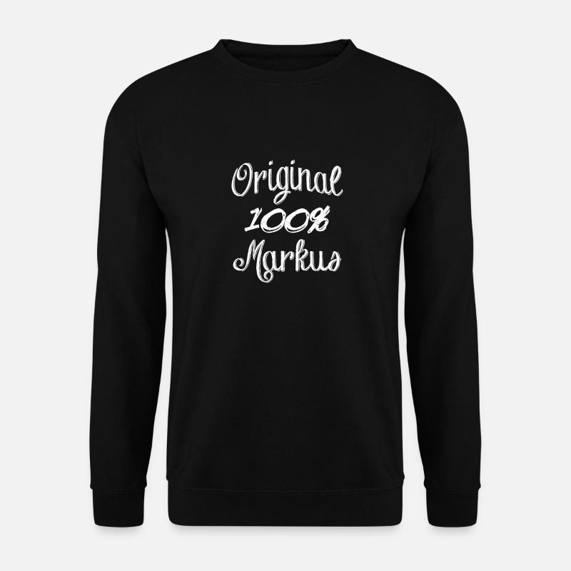 100% Original Markus - Unisex Pullover - Schwarz