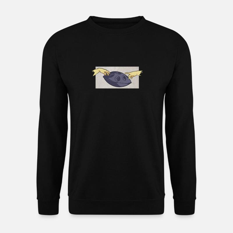 Handpan-Trommeln Cooler Handpan-Spieler - Unisex Pullover - Schwarz