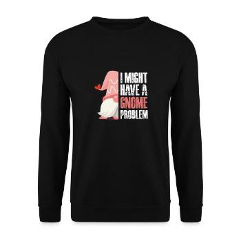 J’ai peut-être un problème de gnome - Sweat-shirt Unisexe - noir - Devant - Alina (178cm) & Michal (187cm)