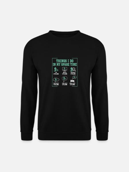 Cyclist Bike Rider Bicycle Riding Mountainbike - Unisex Sweatshirt - black