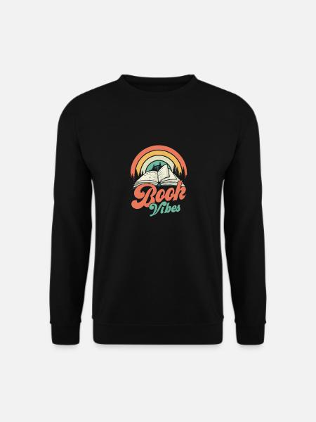 Coole Bücher Lesebuchliebhaber Alphabetisierung Bibliothekar - Unisex Pullover - Schwarz