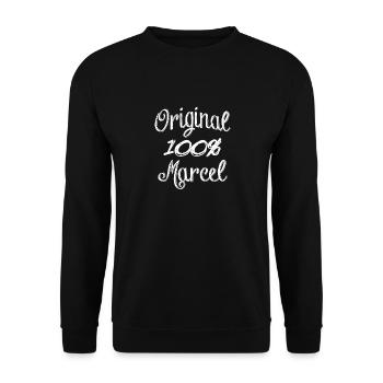 100% Original Marcel - Sweat-shirt Unisexe - noir - Devant - Alina (178cm) & Michal (187cm)