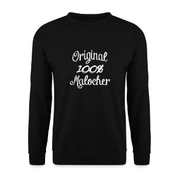 100% Original Malocher - Unisex Pullover - Schwarz - Vorne - Alina (178cm) & Michal (187cm)