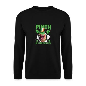 Irish St Patricks Day Funny Saint Patricks Day - Unisex Sweatshirt - black - Front - Alina (178cm) & Michal (187cm)