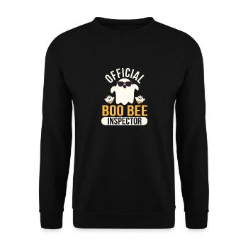 Inspecteur officiel Boo Bee Halloween Humour Lust - Sweat-shirt Unisexe - noir - Devant - Alina (178cm) & Michal (187cm)