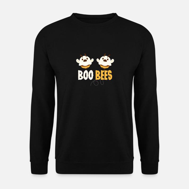 Boo Bees Lustige Paare Halloween Party Biene - Unisex Pullover - Schwarz