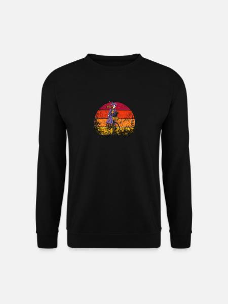 Bicycle Riding Witch Funny Cycling Lover - Unisex Sweatshirt - black
