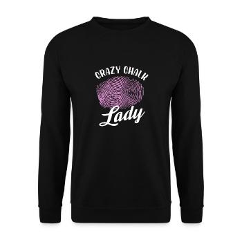 Dame craie folle | Criminalistique - Sweat-shirt Unisexe - noir - Devant - Alina (178cm) & Michal (187cm)