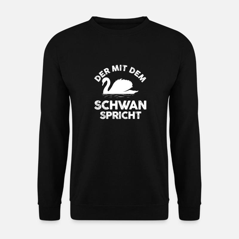 Schwan - Unisex Pullover - Schwarz