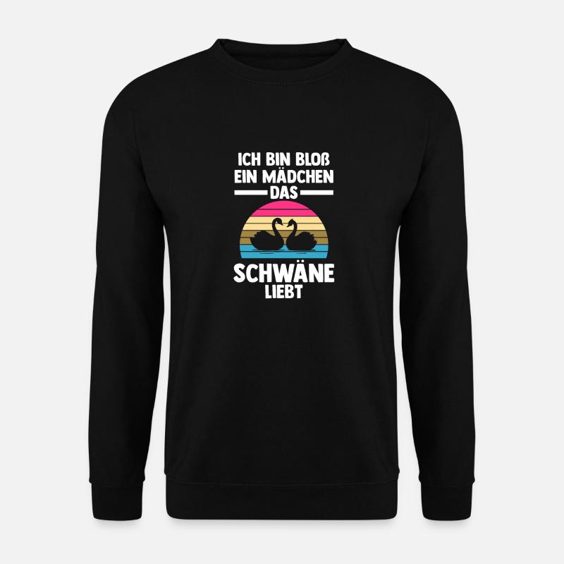 Schwan - Unisex Pullover - Schwarz