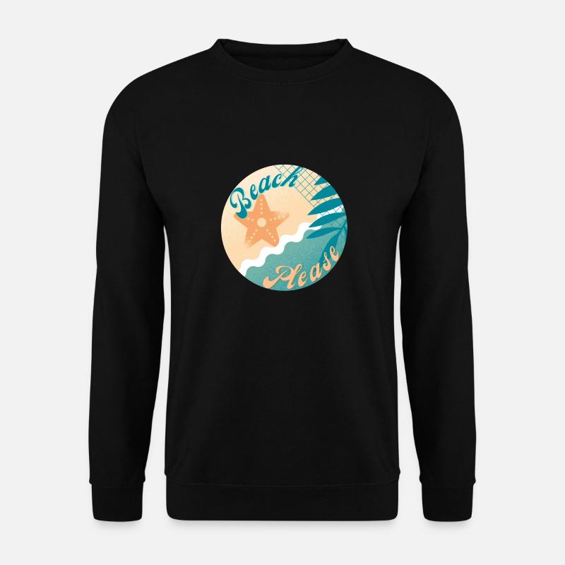 Plage s’il vous plaît - Sweat-shirt Unisexe - noir