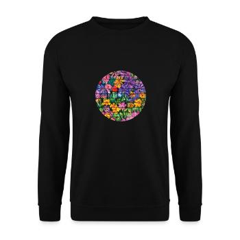 Garden, gardening, gardening, hobby gardener, gardener - Unisex Sweatshirt - black - Front - Alina (178cm) & Michal (187cm)