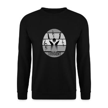 Musik Dirigent Komponist Songwriter Geschenkidee - Unisex Pullover - Schwarz - Vorne - Alina (178cm) & Michal (187cm)