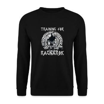 Entraînement viking pour Ragnarok Warrior Vikings - Sweat-shirt Unisexe - noir - Devant - Alina (178cm) & Michal (187cm)