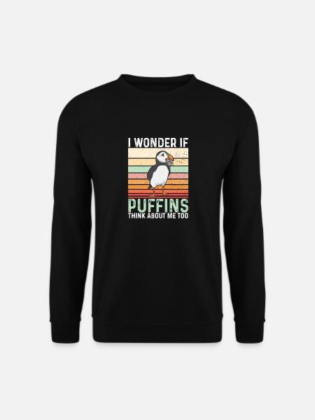 Papageientaucher Puffin Alkenvögel Lunde - Unisex Pullover - Schwarz