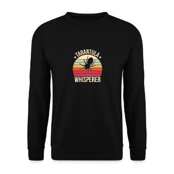 Spinnennetz Vogelspinne Spinnentier Spinnenliebhaber - Unisex Pullover - Schwarz - Vorne - Alina (178cm) & Michal (187cm)
